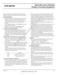 STR-W6756 Datasheet Page 7