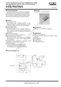 STR-W6756N Datasheet Cover