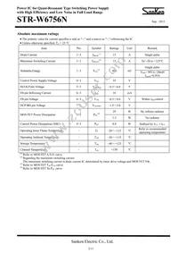 STR-W6756N Datasheet Page 2