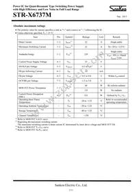 STR-X6737M Datasheet Page 2