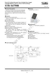 STR-X6750B Datasheet Cover