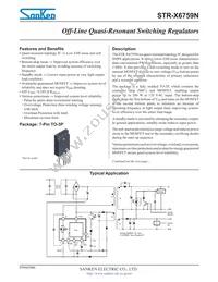 STR-X6759N Datasheet Cover