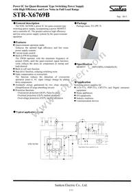 STR-X6769B Datasheet Cover