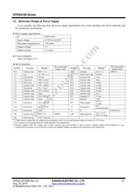 STR4A164HD Datasheet Page 21