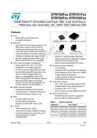 STR751FR0T6/MIN Datasheet Cover