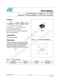 STS17NH3LL Datasheet Cover