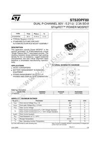 STS2DPF80 Datasheet Cover