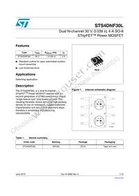 STS4DNF30L Datasheet Cover