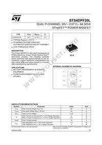 STS4DPF20L Datasheet Cover