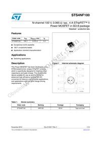 STS4NF100 Datasheet Cover