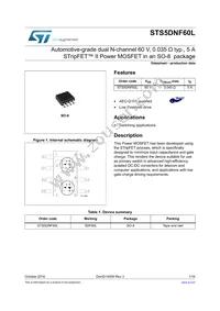 STS5DNF60L Datasheet Cover