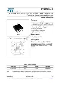 STS5P3LLH6 Datasheet Cover