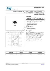 STS8DNF3LL Datasheet Cover