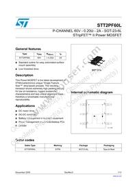 STT2PF60L Datasheet Cover