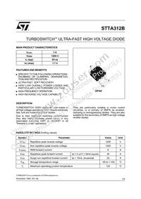 STTA312B Datasheet Cover