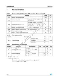 STTH1210G Datasheet Page 2