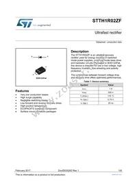 STTH1R02ZF Datasheet Cover