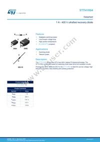 STTH1R04 Datasheet Cover
