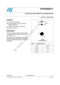 STTH2003CGY-TR Datasheet Cover