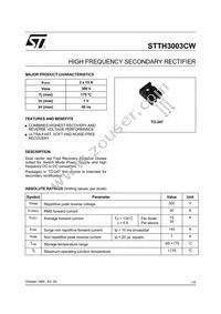 STTH3003CW Datasheet Cover