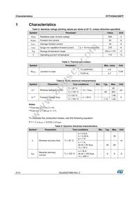 STTH30AC06SP Datasheet Page 2