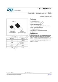 STTH30R04WY Datasheet Cover