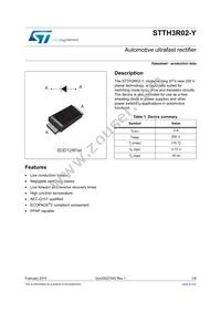 STTH3R02AFY Datasheet Cover