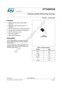 STTH60P03SW Datasheet Cover
