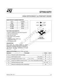 STTH6102TV1 Datasheet Cover