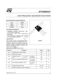 STTH8003CY Datasheet Cover