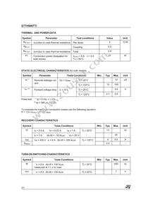 STTH806TTI Datasheet Page 2