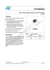 STTH8BC060D Datasheet Cover
