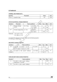 STTH8R03D Datasheet Page 2