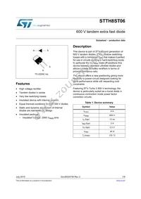 STTH8ST06DI Datasheet Cover