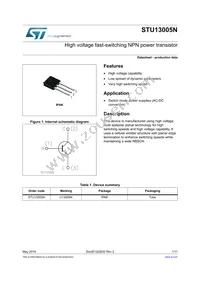 STU13005N Datasheet Cover