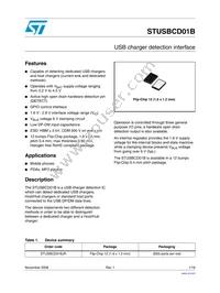 STUSBCD01BJR Datasheet Cover