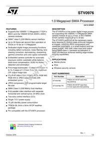 STV0976 Datasheet Cover