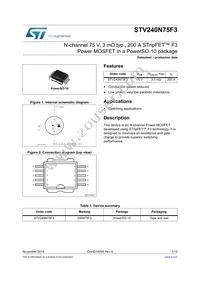 STV240N75F3 Datasheet Cover