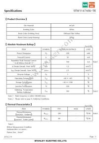 STW1147ASK-TR Datasheet Page 3