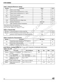 STW14NM50 Datasheet Page 2