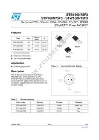 STW160N75F3 Datasheet Cover