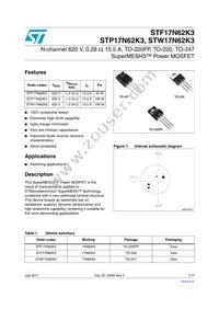 STW17N62K3 Cover