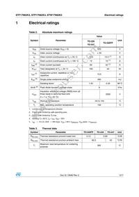 STW17N62K3 Datasheet Page 3