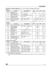 STW18NK60Z Datasheet Page 3