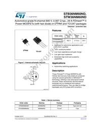 STW36NM60ND Datasheet Cover