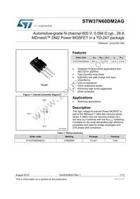 STW37N60DM2AG Datasheet Cover