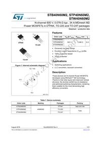 STW40N60M2-4 Datasheet Cover