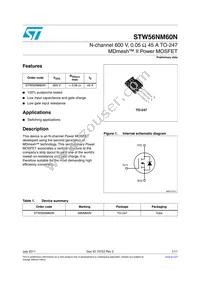 STW56NM60N Datasheet Cover