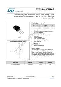 STW65N65DM2AG Datasheet Cover