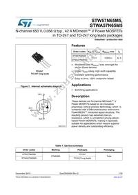 STWA57N65M5 Datasheet Cover